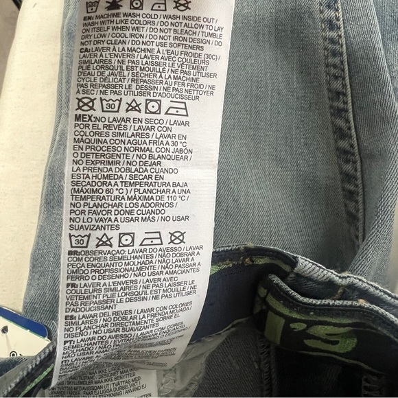 Levi's 511 Boy 7X Regular NWT Slim Stretch Adj Waist ECO Performance Denim Jeans - Picture 8 of 9